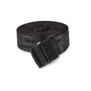 Classic Off- White Mini Industrial Belt- Black